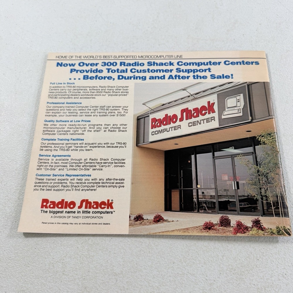 Vintage 1983 RADIO SHACK TRS-80 Microcomputer Catalog RSC-8 Computer - Picture 8 of 8